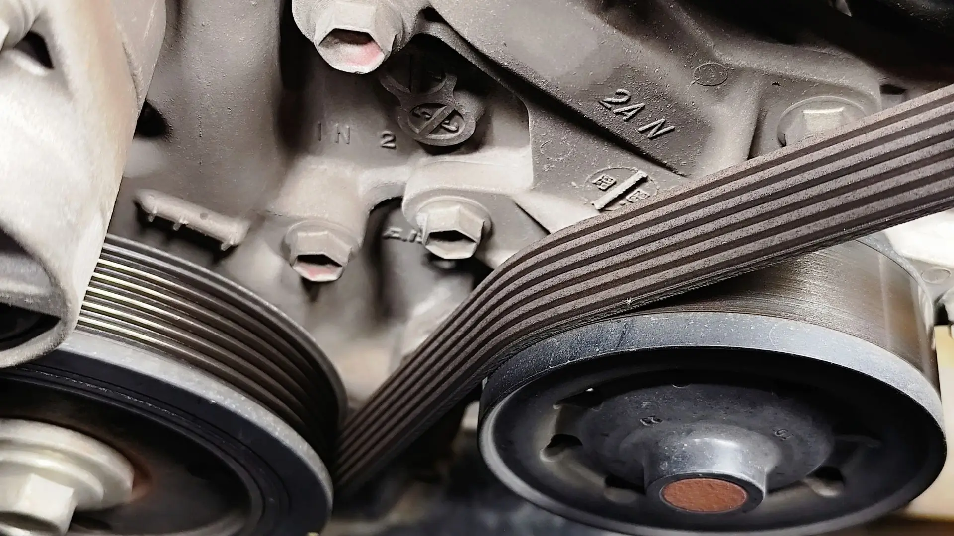 Car Engine Belt Change